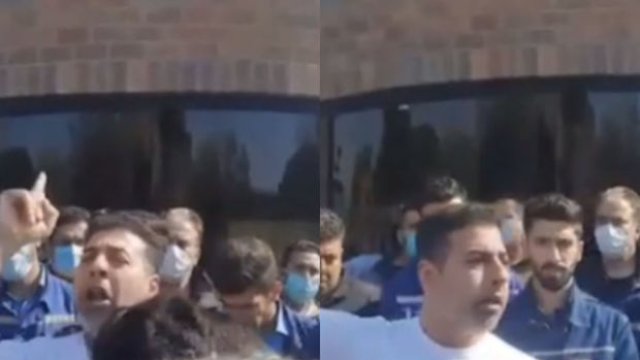 İranda fəhlələrin fəryadı: Kreslolarınızı başınıza yıxacağıq - VİDEO