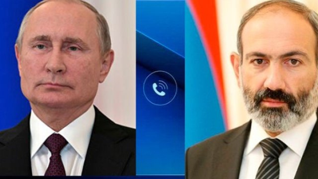 Putin Paşinyanla üçtərəfli bəyanatların icrasını müzakirə ETDİ