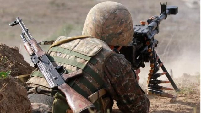 Ermənilər Füzulidəki mövqelərimizi atəşə tutuldu - VİDEO