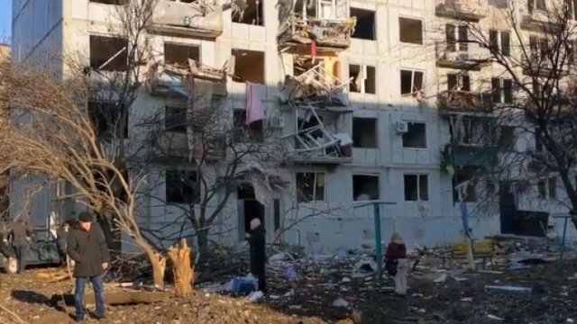 Raket hücumuna məruz qalan Xarkovda son vəziyyət - VİDEO