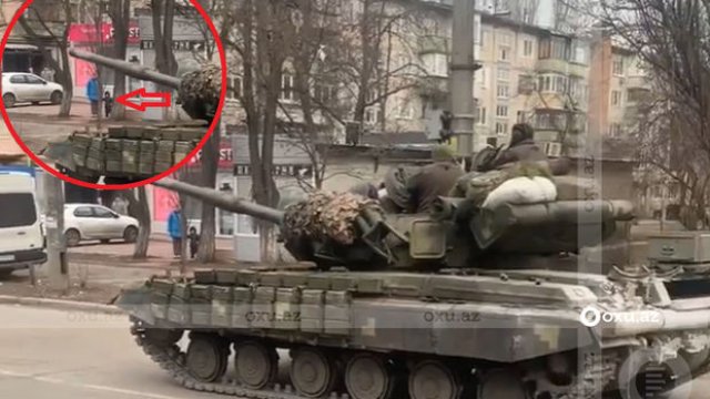 Kiyevdə tanklar hərəkət edir: Atışma səsləri səngimək bilmir