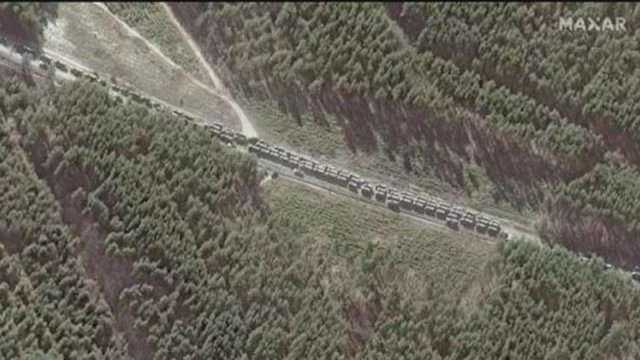 Kiyevə 64 km-lik rus konvoyu yaxınlaşır - Peyk görüntüləri yayıldı - FOTOLAR