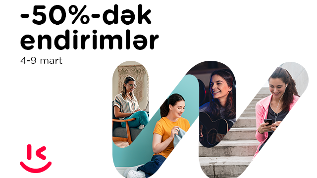 “Kontakt”dan “Qadınlar Günü”nə özəl kampaniya - 50%-dək endirimlər başladı