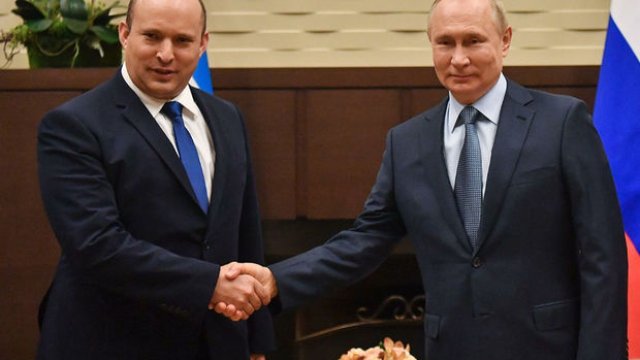 İsrailin baş naziri Moskvada Putinlə görüşdü