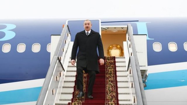 İlham Əliyevin Türkiyəyə işgüzar səfəri başladı - YENİLƏNİB (FOTOLAR/VİDEO)