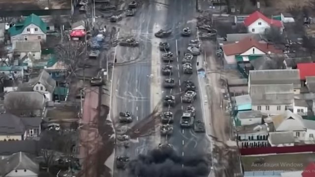 USQ Rusiya kolonnasını tələyə saldı: Putinin sevimlisi öldürüldü - VİDEO