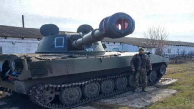 Azərbaycanlı Ukraynada tankı qənimət götürdü - FOTO