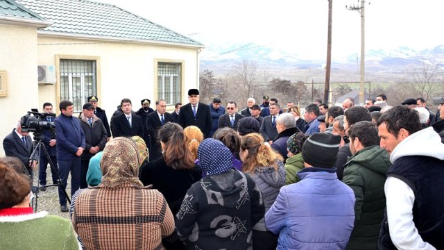 Seymur Orucov Ermənistanla sərhəddə getdi - Könhəqışlaq kənd əhalisi ilə görüşdü