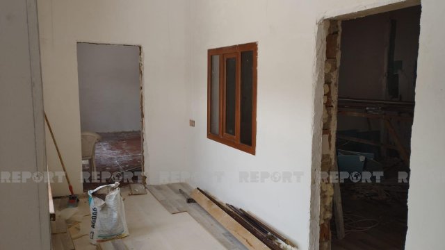 Güclü qar Şamaxıda bir ailəni evsiz qoyub - FOTO