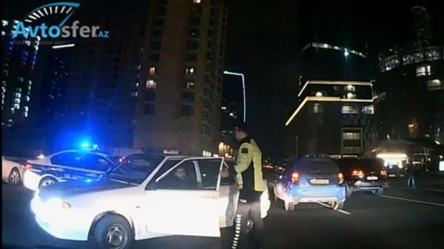 Şəhəri bir-birinə qatan avtoxuliqanların gecə şousu - ANBAAN VİDEO