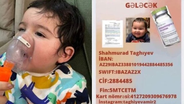 SMA xəstəsi olan balaca Amirin yardımınıza ehtiyacı var - FOTO