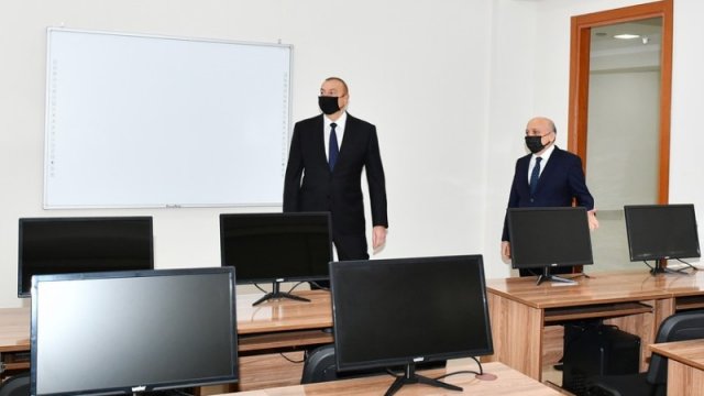 Prezident İlahiyyat İnstitutunun yeni binasının açılışında - FOTOLAR