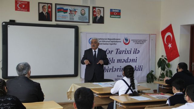 Demokratiyanın və Milli Dəyərlərin Təbliği Zəngilanda disput təşkil etdi