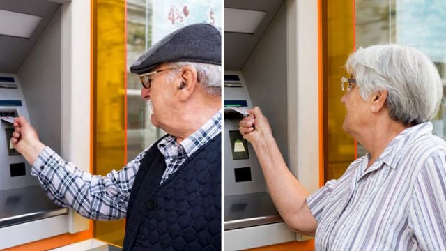 Pensiyalarını çıxararkən fotoları çəkildi: Bütün dünyada məşhurlaşdılar - FOTOLAR