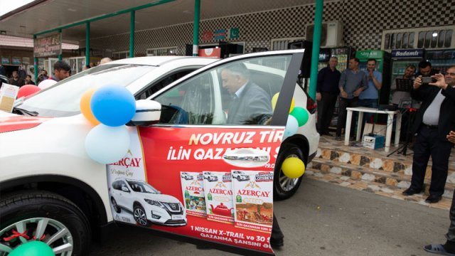 “Azerçay” tərəfindən keçirilən lotereyanın qalibinə avtomobil təqdim olundu - FOTO
