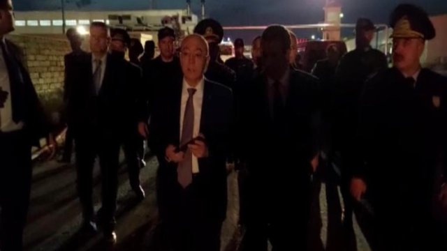 Kəmaləddin Heydərov Sumqayıtda yanğın baş verən ərazidə -FOTO
