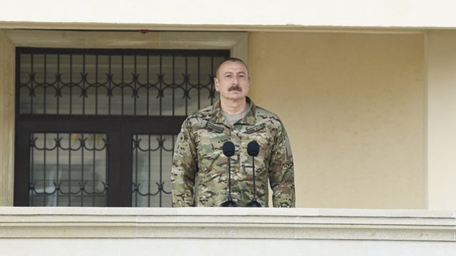 Ali Baş Komandanın XTQ mənsubları önündə çıxışının - Videosu
