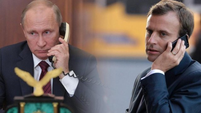 Putin və Makron arasında telefon danışığı OLDU