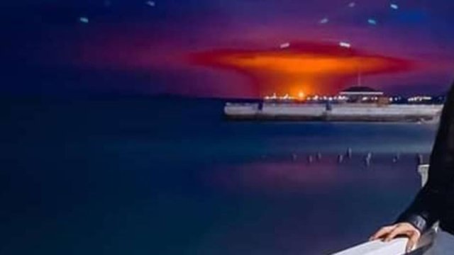 Bakıda səmada görünən işıq nədir? - VİDEO