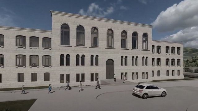 Şuşa Real Məktəbi bərpadan sonra belə olacaq - VİDEO