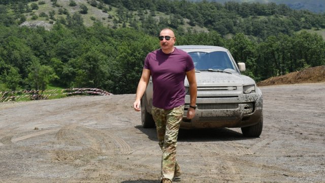 Prezident Laçında: Hava Limanı və su anbarının layihəsi ilə tanışlıq - FOTOLAR