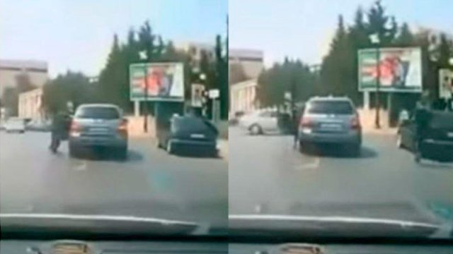 Polis sükan arxasında huşunu itirən sürücünü xilas etdi - VİDEO