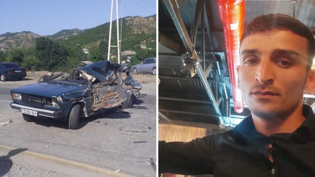 15 gün əvvəl evlənən cütlük qəzaya düşdü, oğlan öldü - FOTOLAR