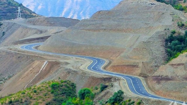 Laçın şəhərindən yan keçən yeni avtomobil yolunun tikintisi yekunlaşdı - FOTOLAR