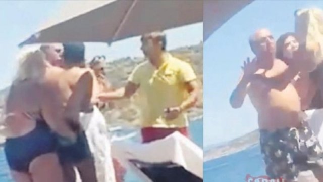 Bodrumda Diana Əhədpurla eks-deputat arasında dava - VİDEO/FOTO
