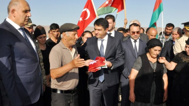 Şəhid Seyfəddin Muradov Ağstafada dəfn olundu (FOTOLAR)