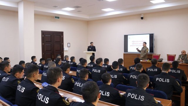 Polis Akademiyasında nümunəvi dərs - FOTOLAR