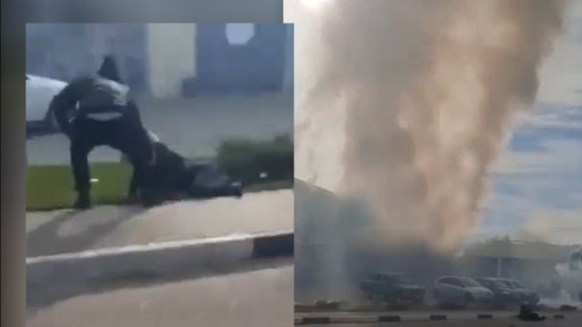 Azərbaycanlı atəş altında qalan rusiyalının həyatını xilas etdi - VİDEO