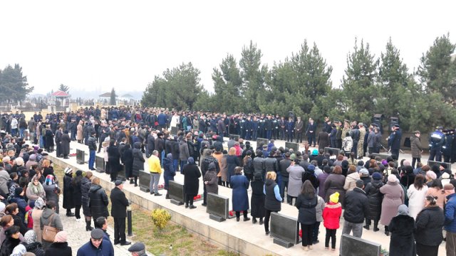 Ağstafada şəhidləri anım tədbiri keçirildi - FOTOLAR