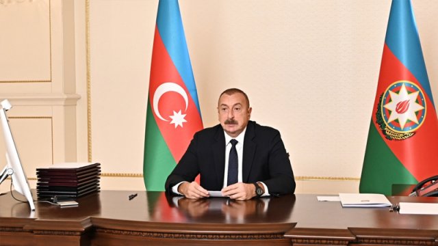 Prezident türk naziri və bir qrup deputatı videokonfrans formatında qəbul etdi