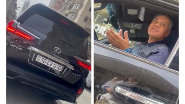 Bakıda bahalı nömrəli maşında evli xanımlara sataşan şəxsin VİDEOSU - VİDEO - FOTO