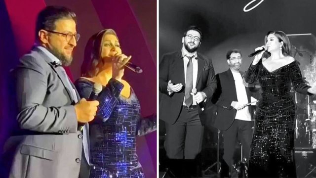 Sibel Canla Abbas Bağırov Bakıda dəbdəbəli toyda - VİDEO