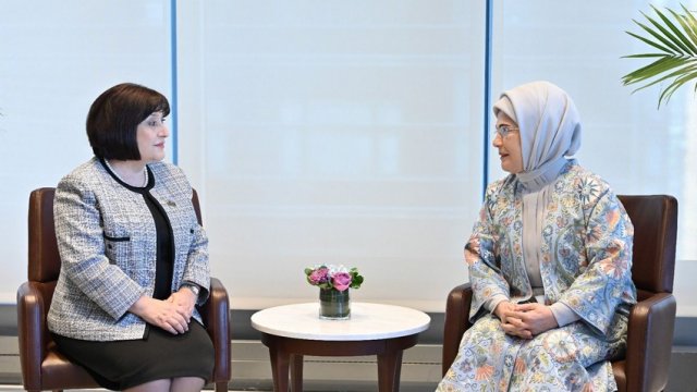 Əminə Ərdoğan zəlzələ ilə əlaqədar Azərbaycanın dəstəyini yüksək qiymətləndirib