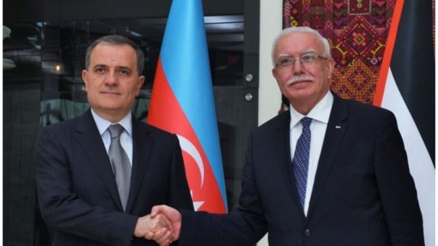 Azərbaycan və Fələstin XİN başçıları görüşüb
