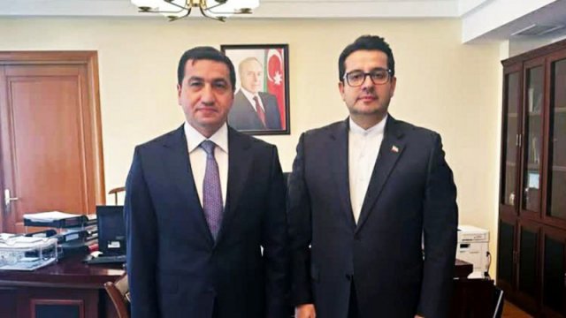 Hikmət Hacıyev İran səfiri ilə görüşdü