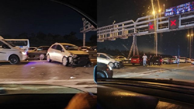 Aeroport yolunda zəncirvari qəza, yaralı var - FOTO