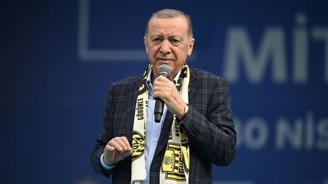 Ərdoğan Ankarada ən böyük seçkiqabağı mitinqlərindən birini keçirdi - FOTO