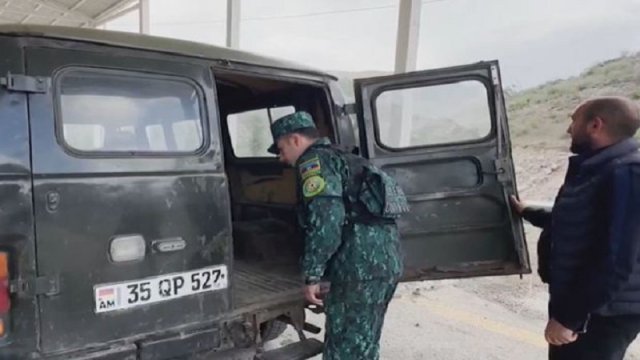 Laçın sərhəd-buraxılış məntəqəsindən ilk görüntülər - VİDEO