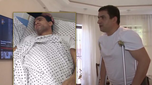 Ağır avtomobil qəzası keçirən müğənninin son görüntüləri - VİDEO