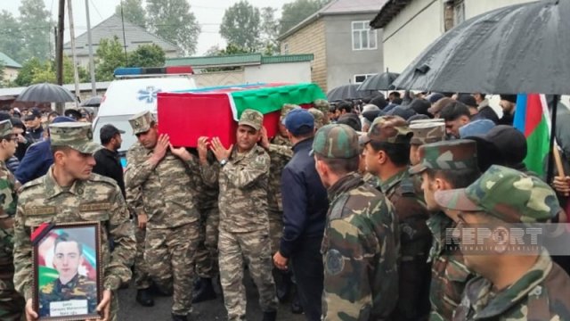 Şəhid Məhəmməd Qarayev Qəbələdə dəfn edildi - FOTOLAR