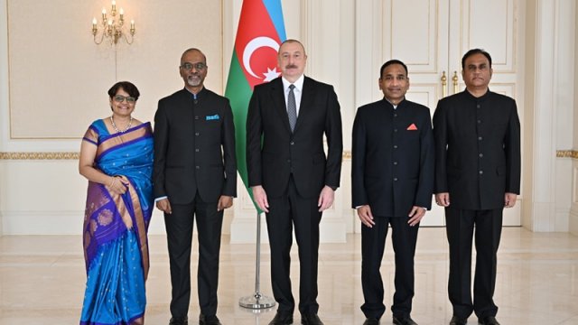 Prezident Hindistanın yeni səfirinin etimadnaməsini qəbul etdi - FOTO
