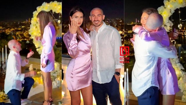 “Kəpəz”in futbolçusu Dağüstü parkda sevgilisinə evlilik təklifi etdi - FOTO/VİDEO