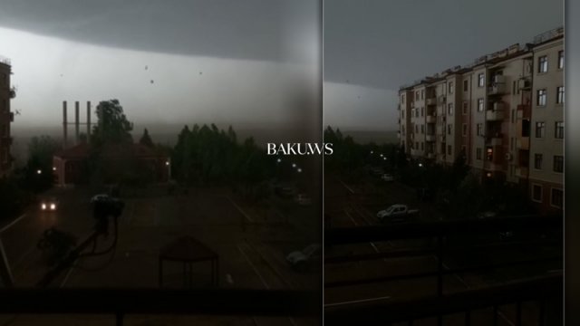 Gəncədə tufan qopdu - ANBAAN VİDEO