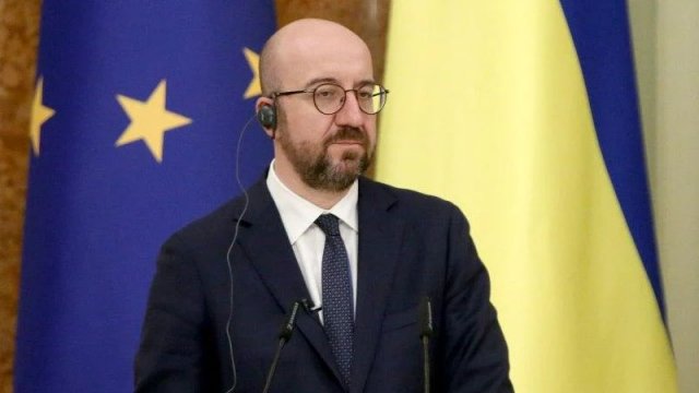 Şarl Mişel Kaxovkadakı partlayışa görə şoka düşüb