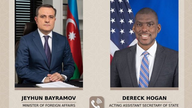 Ceyhun Bayramov Blinkenin köməkçisi ilə telefonla danışdı