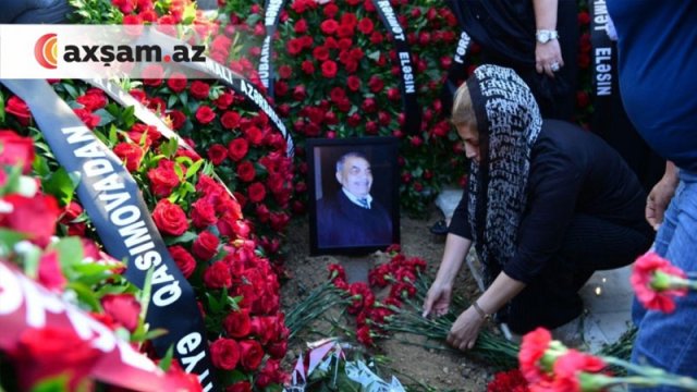 Mübariz Mənsimov atası dəfn olundu - FOTOLAR